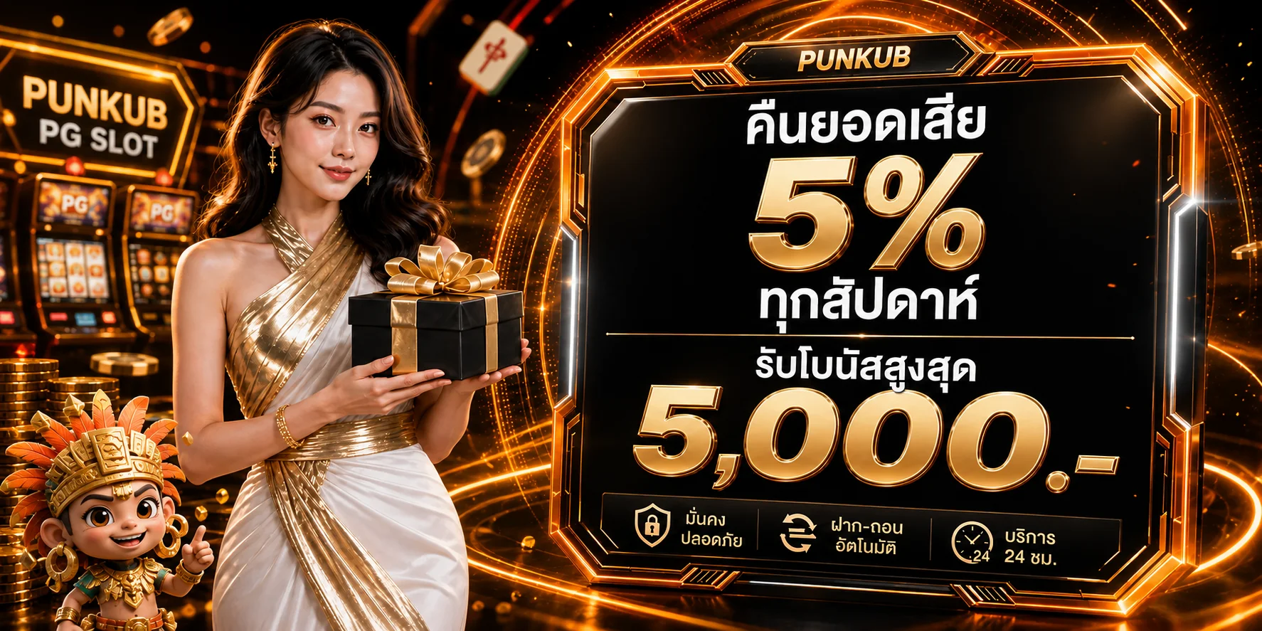 PUNKUB PG SLOT คืนยอดเสียและสิทธิประโยชน์รายสัปดาห์